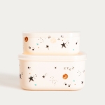 Детска пластмасова кутия за храна с 2 отделения Космос SPACEKID, HOMLA Полша