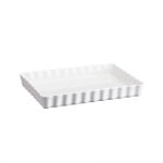 Керамична форма за тарт 33.5 x 24 см, DEEP TART DISH, бял цвят, EMILE HENRY Франция