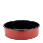 Емайлирана тава Ø 26 x h 8 см - 3.8 л, червена