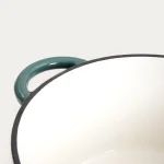 Чугунена емайлирана тенджера с капак 4 литра ANDREAS - зелена, HOMLA Полша