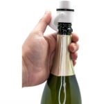 Тапа за шампанско с помпа - 2 IN 1, бял цвят, Vin Bouquet Испания