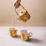 сет за чай с флорални мотиви - 3 части