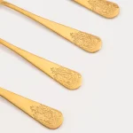 Лъжички за чай/торта REGALIA GOLD - 4 бр - гравирани, HOMLA Полша