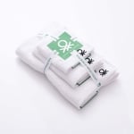 Комплект от 3 броя хавлиени кърпи Core, бял цвят, United Colors Of Benetton