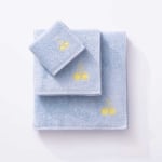 Комплект 3 броя кърпи за баня Fruits, сив цвят, черешки, United Colors Of Benetton