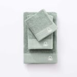 Комплект от 3 броя хавлиени кърпи Core, зелен цвят, United Colors Of Benetton