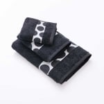 Комплект от 3 броя хавлиени кърпи, черни с точки Fw23, United Colors Of Benetton