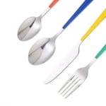 Комплект прибори за хранене с цветни дръжки за 4 човека 16 части, United Colors Of Benetton