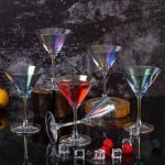 Стъклени чаши за мартини 200 мл, 6 броя Rainbow