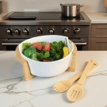 купа за салата с бамбукова стойка