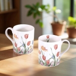 чаши за кафе или чай с декор лалета