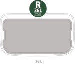 Кош за смет 36 литра Bo Touch - Mineral Concrete Grey, Brabantia Холандия