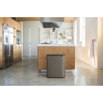 Кош за разделно събиране на смет Bo Touch 2 x 30 литра - Platinum, Brabantia Холандия