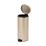 Кош за смет с педал 30 литра NewIcon, Metallic Gold, Brabantia Холандия