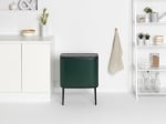 Кош за разделно събиране на смет 11 + 23 литра Bo Touch, Pine Green, Brabantia Холандия