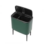 Кош за разделно събиране на смет 11 + 23 литра Bo Touch, Pine Green, Brabantia Холандия