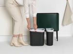 Кош за разделно събиране на смет 11 + 23 литра Bo Touch, Pine Green, Brabantia Холандия