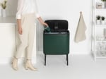 Кош за разделно събиране на смет 11 + 23 литра Bo Touch, Pine Green, Brabantia Холандия