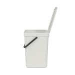 Кош за разделно събиране на смет 12 литра Sort&Go - Light Grey, Brabantia