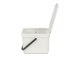 Кош за разделно събиране на смет 6 литра Sort&Go - Light Grey, Brabantia