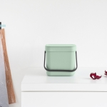 Кош за разделно събиране на смет 3 литра Sort&Go - Jade Green, Brabantia 