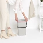 Кош за смет за разделно събиране 25 литра Sort&Go, Light Grey, Brabantia Холандия