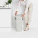 Кош за смет за разделно събиране 40 литра Sort&Go Light Grey, Brabantia Холандия