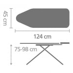 Маса за гладене C 124 x 45 см с масивна поставка за ютия, Fresh Breeze, Brabantia Холандия