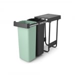 Кош за смет за разделно събиране 2 x 30 литра Sort&Go, Dark Grey & Jade Green, Brabantia Холандия