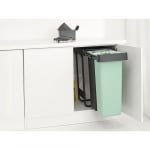 Кош за смет за разделно събиране 2 x 30 литра Sort&Go, Dark Grey & Jade Green, Brabantia Холандия