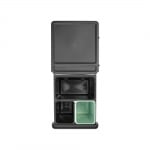 Кош за смет за разделно събиране Sort&Go 2 x 10 литра + 20 литра, Dark Grey & Jade Green, Brabantia Холандия