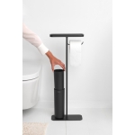 Стойка за тоалетна за четка и държач MindSet Mineral Infinite Grey N, Brabantia Холандия