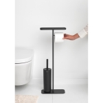 Стойка за тоалетна за четка и държач MindSet Mineral Infinite Grey N, Brabantia Холандия