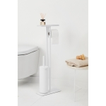 Стойка за тоалетна за четка и държач MindSet Mineral Fresh White N, Brabantia Холандия