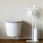 Стойка за тоалетна за четка и държач MindSet Mineral Fresh White N, Brabantia Холандия