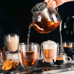 Стилен чайник Luigi Ferrero Coffeina от устойчиво боросиликатно стъкло