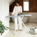 Маса за гладене B 124 x 38 см с масивна поставка за ютия, Metallised, Brabantia