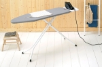 Маса за гладене B 124 x 38 см с масивна поставка за ютия, Metallised, Brabantia