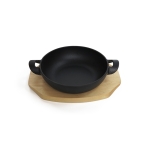 Чугунен съд за готвене и сервиране с две дръжки 21.5 x 16.5 x 4.4 см, Luigi Ferrero Tika FR-2144