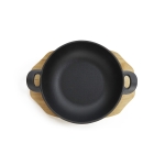 Чугунен съд за готвене и сервиране с две дръжки 21.5 x 16.5 x 4.4 см, Luigi Ferrero Tika FR-2144