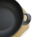 Чугунен съд за готвене и сервиране с две дръжки 21.5 x 16.5 x 4.4 см, Luigi Ferrero Tika FR-2144