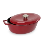 овален съд за печене с капак