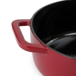 червена тенджера с капак 5.4 литра