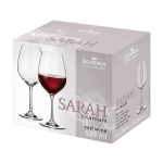 Чаша за червено вино 520 мл Sarah - 6 бр,  Bohemia Royal Crystal