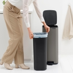 Кош за смет 30 литра Bo Pedal - Platinum, Brabantia Холандия