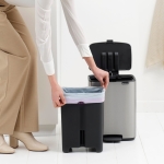Кош за смет с педал 12 литра Bo Pedal - Matt Steel Fingerprint Proof, Brabantia 