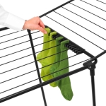 Сушилник за дрехи 22 м Hangon Too - Matt Black, Brabantia 
