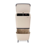 Кош за разделно събиране на смет  20+10+10 литра SortUp Hi - Soft Beige, Brabantia 