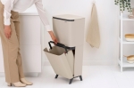 Кош за разделно събиране на смет  20+10+10 литра SortUp Hi - Soft Beige, Brabantia 