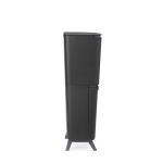 Кош за разделно събиране на смет 20+10+10 литра SortUp Hi - Dark Grey, Brabantia 
